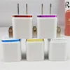 Metal Home Charger US EU Plug Dual USB 2.1A AC Power Adapter Wall Charger 2 Ports