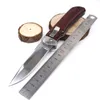 Snelle open camping vouwen zakmes 7CR18MOV Blade Materiaal Tactische Camping Hunting Survival Mes met Houten Handvat