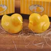 Свадебные преимущества Желтые утка Мыло вкусовая желтая бумага подарочная коробка Упаковка детские душевые подарки