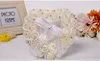 Love Heart White Crystal Pearl Bridal Ring Pillow Organza Satin Lace Bearer Flower Rose Pillows Bridal Supplies Pärled Wedding Fav6319181