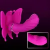 Vibromasseur papillon avec sangle de Masturbation pour femmes, 20 vitesses, télécommande sans fil, gode culotte, jouet sexuel vibrant pour Couples