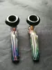 Accessoires de bongs en verre de pipe de couleur aquarelle, pipes à fumer en verre colorées mini multi-couleurs pipes à main meilleure pipe en verre cuillère
