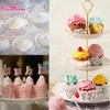 Autres fournitures de fête en gros-120pcs nuage blanc évider gâteau papier wrap cupcake wrapper mariage décor anniversaire XMAS Decoratio