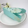 100 unids pastel de boda cajas de caramelo papel favores caja de regalo baby shower diseño único azul o rosa