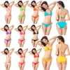 bikinis women 2017 brazilian Sexy Women Swimsuit Micro Bikini Set Bathing Suits With Halter Strap Swimwear Brazilian bikinis 11 colors