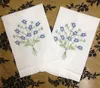 Home Textile White linen Guest Towel Hand Towel 12PCS/lot 14"x22"Beautiful Embroidered and Hemstitched Edges White Linen Ladies Handkerchief