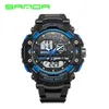 2017 SANDA Fashion Waterproof Sport Watch Men Camping Diving Military Wrist Watches Geneva Clock For Male Saat Relogio Masculino