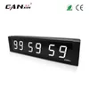 [Ganxin]1inch Display 6 Digit Led Clock for Indoor with Remote Control Interval Workout Countdown Timer in White Tube Digital Wall Clock