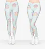 Vente en gros- 3D Print Muffin Spring Casual jeggings Femmes Leggings Rose Fitness Legging Pantalon Élastique Sexy Leggins Hiver Swarm Legins Filles