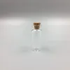 5 7 10 15 20ML botella de corcho de vidrio transparente botella de vidrio miniatura vial con corcho frascos de muestra vacíos pequeño