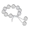 Conjunto de joyería de moda, collar de bola hueca de Plata de Ley 925, pendientes de pulsera para mujer, regalos de fiesta, envío gratis