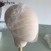 Vintage Dantel Tül Bandeau Birdcage Düğün Peçe Tarak ile Allık Veils Kafa Veil 9 '' / 22 cm Geniş Birdcage Gelin Veils