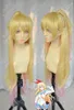 Livraison GratuiteNisekoi Chitoge Kirisaki 120cm Long Blonde Rose Ombre Cheveux Queue De Cheval Perruque N018