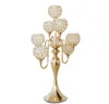supports d'allée mariages/supports de piliers de fleurs/supports de cristal pour mariages 111 avec perle de verre