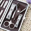 Nail Manicure Set Wholesale- Practical 12 In 1 Clippers Cleaner Kit Case Household Convenient Tool Home Essential High Quality