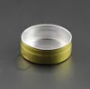 100 teile/los Förderung 10g Aluminium Creme Jar Leere Kosmetische 10 Gramm Metall Fall Nachfüllbare Container Solid Gold Kappe Flasche