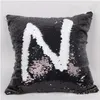 Único lado Lantejoula sereia capa de almofada Pillow Cor mágico Alterar Glitter Lance fronha Início fronha decorativa