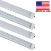 45W T8 LED Tube Light FA8 Single Pin 8ft 6000k Cold White Frosted Cover LED Shop Light SMD2835 High Brudnness AC100-305V 25/LOT