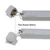 Tubos LED T8 de 8 pies, doble fila, 8 pies, T8, bombillas LED integradas, 65W, 72W, 7200LM, 2,4 M, SMD2835, lámparas de iluminación fluorescente led