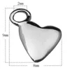 Beadsnice Solid 925 Sterling Silver Pendant Jewellery disc heart stamp 9X8x1mm Women Necklace with Pendants Charm ID30482