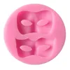 Maschera 3D Stampo per fondente in silicone Decorazione per torte Stampi per cottura al cioccolato Sugarcraft E00709