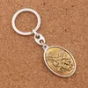 Catholic Patron Saint Michael St. the Archangel Key Rings 2 inch Travel Protection Keychain K1746 12colors 12pcs/lot