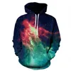 mens designer hoodies for women sweatshirt 3D Printed Stars Nebula hoodie Loose Thin Casual Hoodies Jacket Pullovers