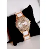 Edizione limitata!! Alta qualità! Royal Watches Luxury Diamond Ceramic Strap Rose Gold Dress Wedding Orologio da polso al quarzo regalo per donna top