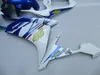 Injektionsgjutning Hot Sale Fairing Kit för Yamaha YZF R1 07 08 Blue White Fairings Set YZFR1 2007 2008 OT07