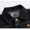 Großhandel - 2016 Plus Size Herren Weste Jean Jacke Weste Ärmellos Vintage Punk Freizeitjacke Neu 4XL 5XL 6XL