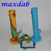 silicone water pipe bong with glass accessories 1411 5cm silicone mat and 2pcs 5ml silicone container for free