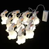 LED Strings Battery Operated 10 LEDs Indoor Easter Decorative Bunny String Lights holiday and lighting