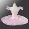 Vuxen Rosa Klassisk Ballett Tutu Yagp Professionell Pannkaka Ballett med Flower Fairy Ballet Tutu Kostym Dancewear LD0005