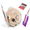 Whole 110220V 35000 RPM Pro Electric Nail Drill File Bit Machine Manicure Kit Pro Salon Home Nail Tools Set 2896455