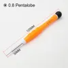 Cacciavite in PVC con barra colorata da 125 mm PH00 0.6Y 0.8 Pentalobe 1.2 pentacolo per iPhone 7 Molibe Phone Cacciaviti iPad