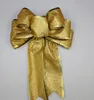 大きなグリッター弓クリスマスツリーの装飾プレゼントギフトボックス DIY 装飾新年結婚式クリスマス装飾品花輪ガーランド弓