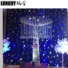 高品質6m * 12m LEDスターカーテンLED星の布LED背景のためのDJステージ結婚式の背景ライトカーテン