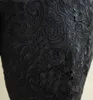 Pequeño vestido de cóctel negro Vestidos de fiesta cortos Vestido de mujer de vendaje 2019 Vestidos formales de fiesta Mangas largas Ver a través