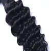 Peut être teint HaiExtensions Péruvien Indien Malaisien Cambodgien Remy VirginHuman Hair Weft Weave Deep wave Livraison gratuite trame de cheveux non transformés