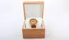 Caixa de relógio flip de bambu natural de alta qualidade, embalagem para presente, caixa de relógios de bambu 330p