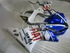 Free customize body parts fairing kit for Yamaha YZFR1 2000 2001 white blue fairings set YZF R1 00 01 IT34