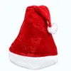 Chapeau de noël pour adultes et enfants, casquette de fête de noël, chapeau de père noël en peluche rouge pour Costume de noël, décoration de jour de boxe, cadeau