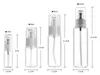 18ml 30ml 50ml 100ml czysta akrylowa butelka balsamowa z dozownik emulsji, balsam pompa prasa makijaż butelki z balsamem F20172021