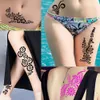 Wholesale-30 Designs 1 Piece Large Henna Stencil Hollow Airbrush Paint Template Sexy Women Makeup Body Art Tattoo Stencil Temporary