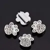 100pcslot Zinc Alloy DIY Rhinestone Slide parts for pet collars bands DIY slider accessories charms9592254
