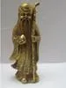 Wysokie 8 -calowe metalowe rzemiosło Dekoracja domu chiński mosiądz rzeźbiony bóg długowieczności posąg rzeźby 7934409