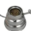Edelstahl-Kaffeekessel zum Übergießen des Wasserkochers, bunte Tropfkanne für Kaffee, Tee, 1,2 l Fassungsvermögen, zum Übergießen des Kaffeekessels