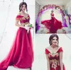 red party gown.