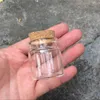 37x40x27mm 20ml Cute Glass Vials Glass Bottles with Corks Small Glass Jars Gift Bottles 50pcs Factory Wholesale Free shipping