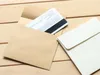 100 pièces/lot 10*10cm Kraft carré Mini enveloppes vierges pour carte de membre/petite carte de voeux/enveloppes en papier de stockage